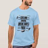 Gentleman Ice Hockey Humor T-shirt (Voorkant)