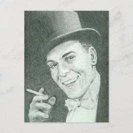 Gentleman in Top Hat Smoking Cigarette Briefkaart