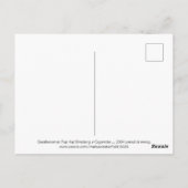 Gentleman in Top Hat Smoking Cigarette Briefkaart (Achterkant)