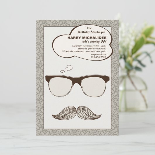 Gentleman Jim Uitnodiging (Staand voorkant)