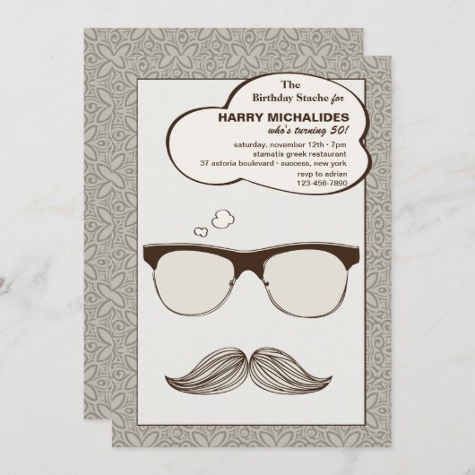 Gentleman Jim Uitnodiging (Voorkant / Achterkant)