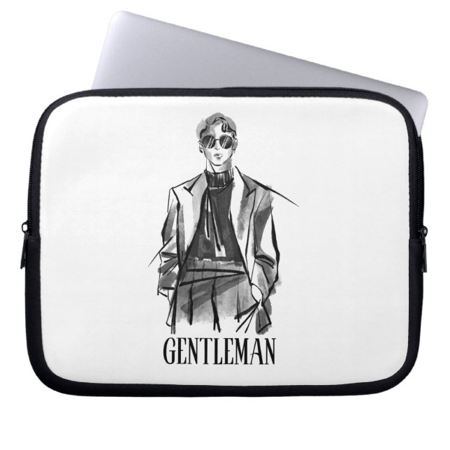Gentleman Laptop Sleeve (Voorkant)