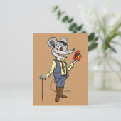 Gentleman Mouse Briefkaart (Staand voorkant)
