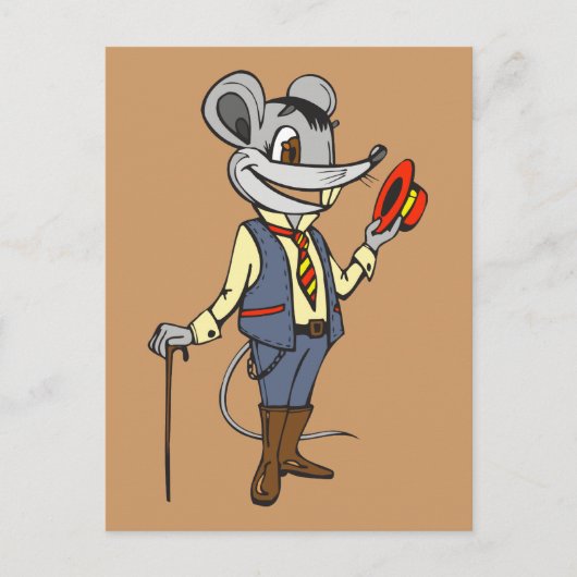 Gentleman Mouse Briefkaart (Voorkant)