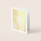 Gentleman op Top Hat Smoking Gold Foil Note Card Folie Kaarten (Voorkant)