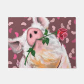 Gentleman Pig Funny Doormat Deurmat (Voorkant)
