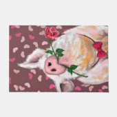 Gentleman Pig - Romantic - Funny - Deurmat (Voorkant)