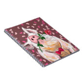 Gentleman Pig - Romantic - Funny Notitieboek (Rechterzijde)