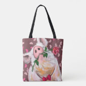 Gentleman Pig - Romantic - Funny Tote Bag (Achterkant)