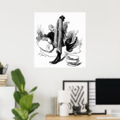 Gentleman Reading 1880 Poster (Thuiskantoor)