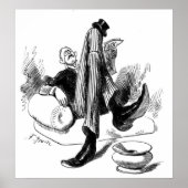 Gentleman Reading 1880 Poster (Voorkant)