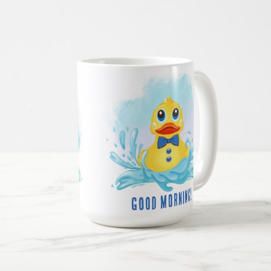 Gentleman Rubber Duck Coffee Mok (Voorkant rechts)