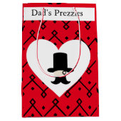 Gentleman’s bewerkbare Vaderdag Gift Bag Medium Cadeauzakje (Voorkant)