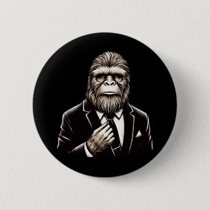 Gentleman Sasquatch - Funny Bigfoot Ronde Button 5,7 Cm