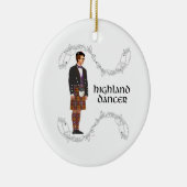 Gentleman Scottish Highland Dancer Keramisch Ornament (Rechts)