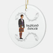 Gentleman Scottish Highland Dancer Keramisch Ornament (Links)