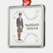 Gentleman Scottish Highland Dancer Metalen Ornament (Links)
