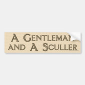 Gentleman & Sculler Bumpersticker (Voorkant)