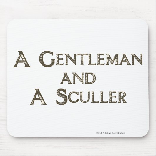 Gentleman & Sculler Mousepad Muismat (Voorkant)