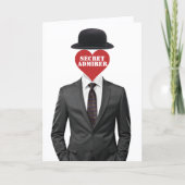 Gentleman Secret Admirer Feestdagen Kaart (Voorkant)