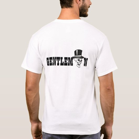 Gentleman Skull met Top Hat Design (Achterkant)