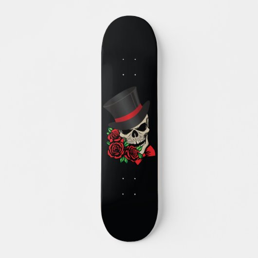 Gentleman Skull Persoonlijk Skateboard (Voorkant)