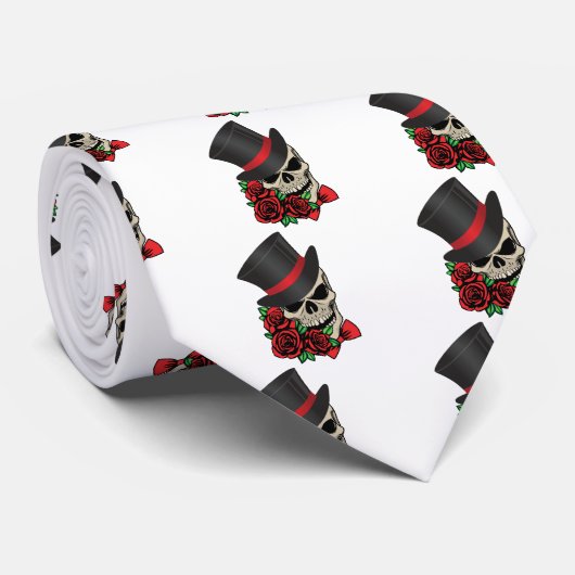 Gentleman Skull Stropdas (Opgerold)
