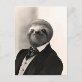 Gentleman Sloth #4 Briefkaart (Voorkant)