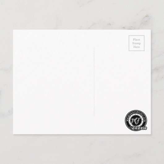 gentleman snor dank u postkaart (Achterkant)