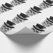 Gentleman Sugar Skull-01 Cadeaupapier (Hoek)