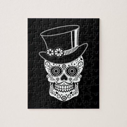 Gentleman Sugar Skull-01 Legpuzzel (Verticaal)