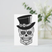 Gentleman Sugar Skull Briefkaart (Staand voorkant)
