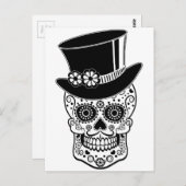 Gentleman Sugar Skull Briefkaart (Voorkant / Achterkant)