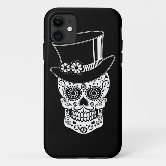 Gentleman Sugar Skull Case-Mate iPhone Case (Achterkant)