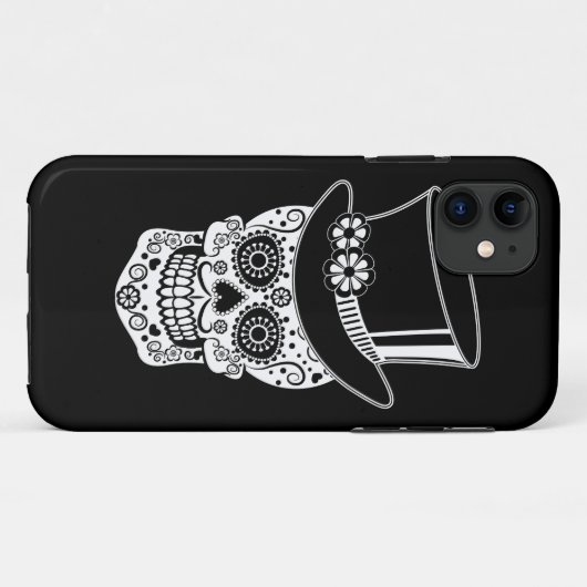 Gentleman Sugar Skull Case-Mate iPhone Case (Achterkant (horizontaal))