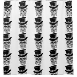 Gentleman Sugar Skull Douchegordijn