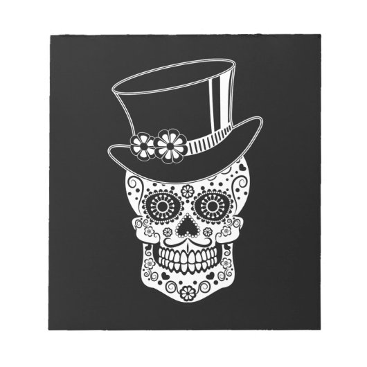 Gentleman Sugar Skull Notitieblok (Voorkant)