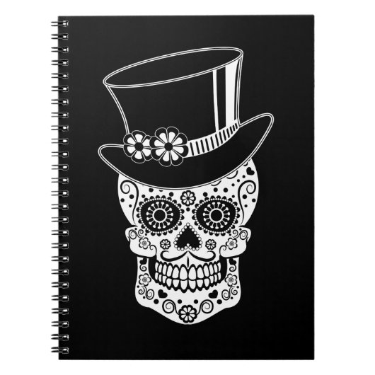 Gentleman Sugar Skull Notitieboek (Voorkant)