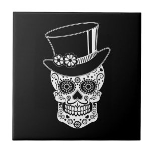 Gentleman Sugar Skull Tegeltje