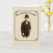  Gentleman Vaderdag Kaart (Gele Bloem)