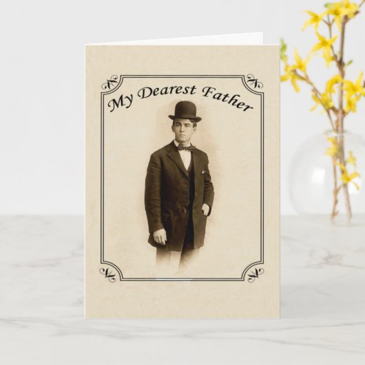  Gentleman Vaderdag Kaart (Gele Bloem)