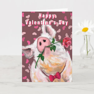 Gentleman Varken - Leuk - Gelukkig Valentijnsdag Kaart