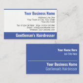 Gentleman's hairdressing Visitekaartje (Voorkant / Achterkant)