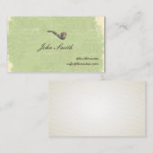 Gentleman's Pipe Calling Card visitekaartje v2 Contactkaartje (Voorkant / Achterkant)