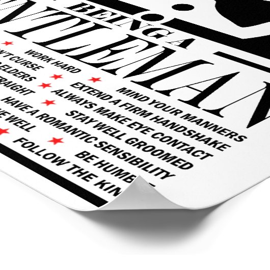 Gentleman's Poster (Hoek)