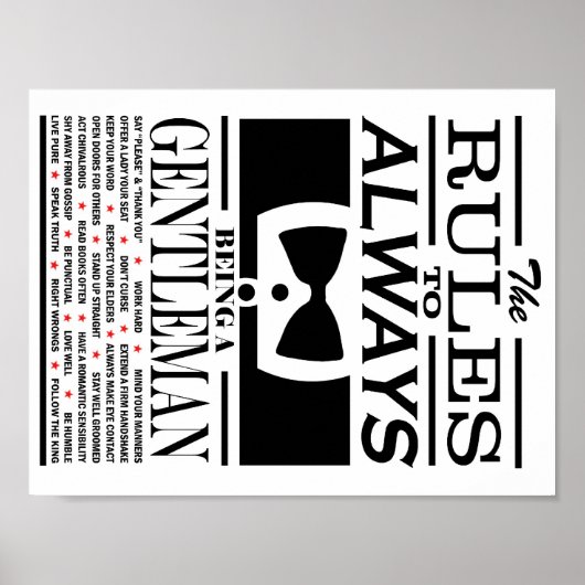Gentleman's Poster (Voorkant)