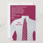 Gentleman's Shirt Invitation Kaart (Voorkant)