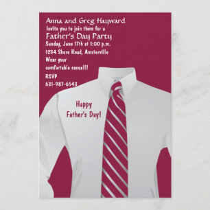 Gentleman's Shirt Invitation Kaart