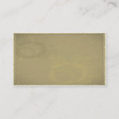 Gentleman's Top Hat Calling Card visitekaartje Contactkaartje (Achterkant)