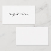 Gentleman's Victoriaans Calling Cards Contactkaartje (Voorkant / Achterkant)